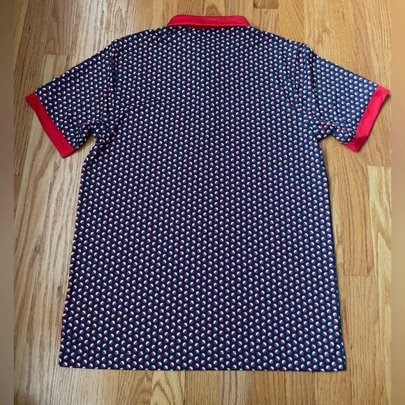 NWT! Waggle Bobby Golf Polo with Red Collar & Trim - Picture 6 of 9
